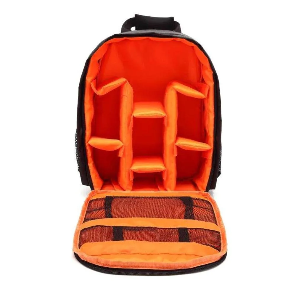 Waterproof Waxed Canvas Camera Backpack Fit 15.6 Inches Laptop