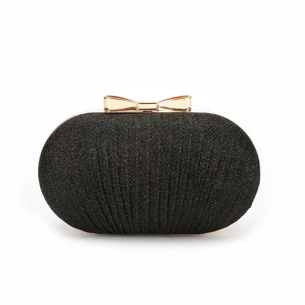 Wedding Bridal Beaded Women Evening Bag Chain Shoulder Handbags Elegant Rhinestones Clutch Egg Shape Evening Bag