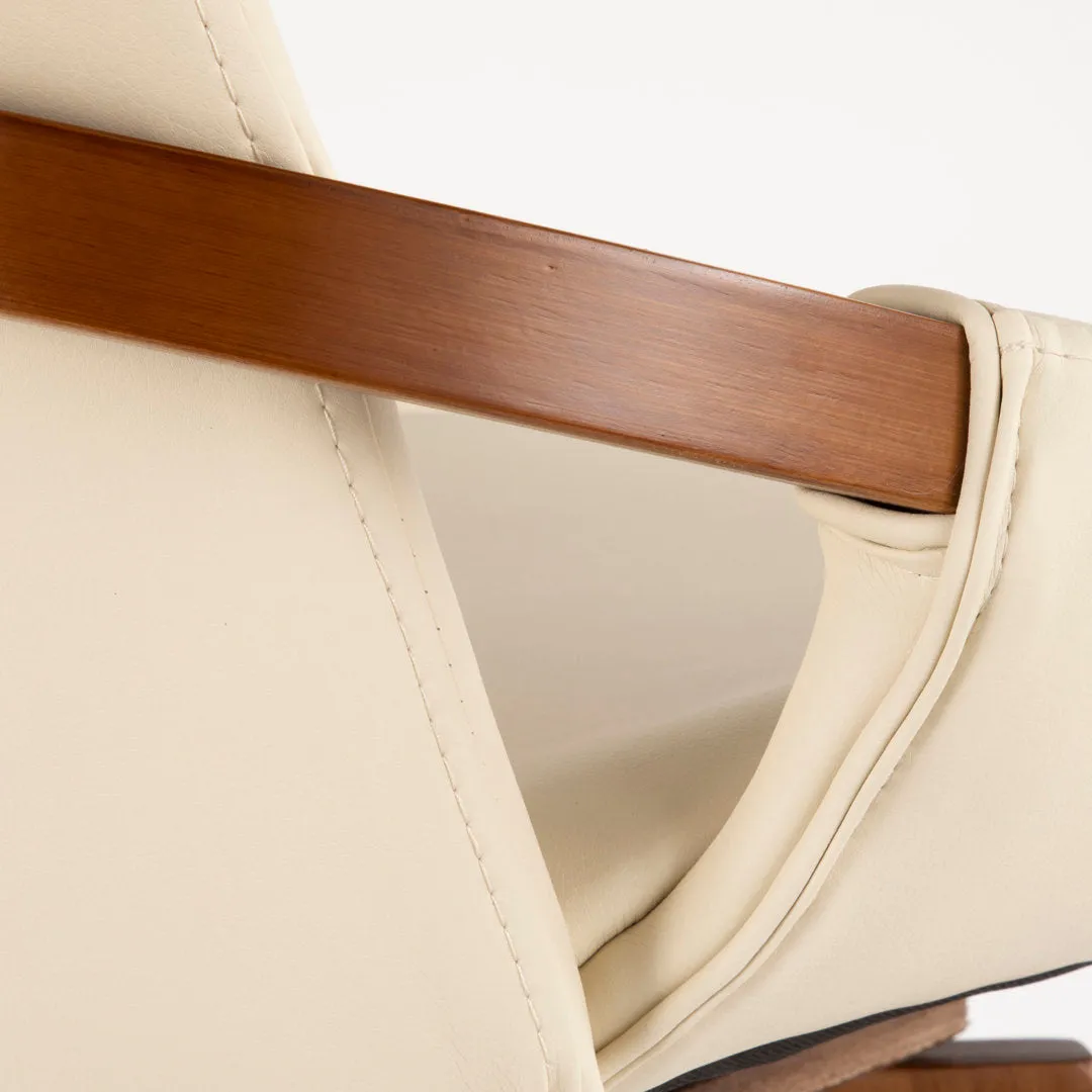 Whitacre Swivel Stool Wade Logan® Seat Height: Counter Stool (26" Seat Height), Upholstery: Cream Faux Leather