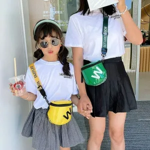 Wholesale PU patent leather letter messenger bag JDC-SD-KR047