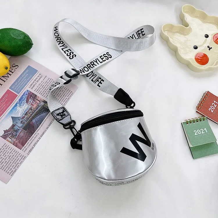 Wholesale PU patent leather letter messenger bag JDC-SD-KR047