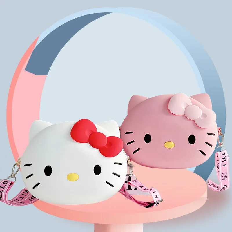 Wholesale  Silicone Bag Cartoon Shoulder Messenger Bag Satchel Children's Coin Purse
