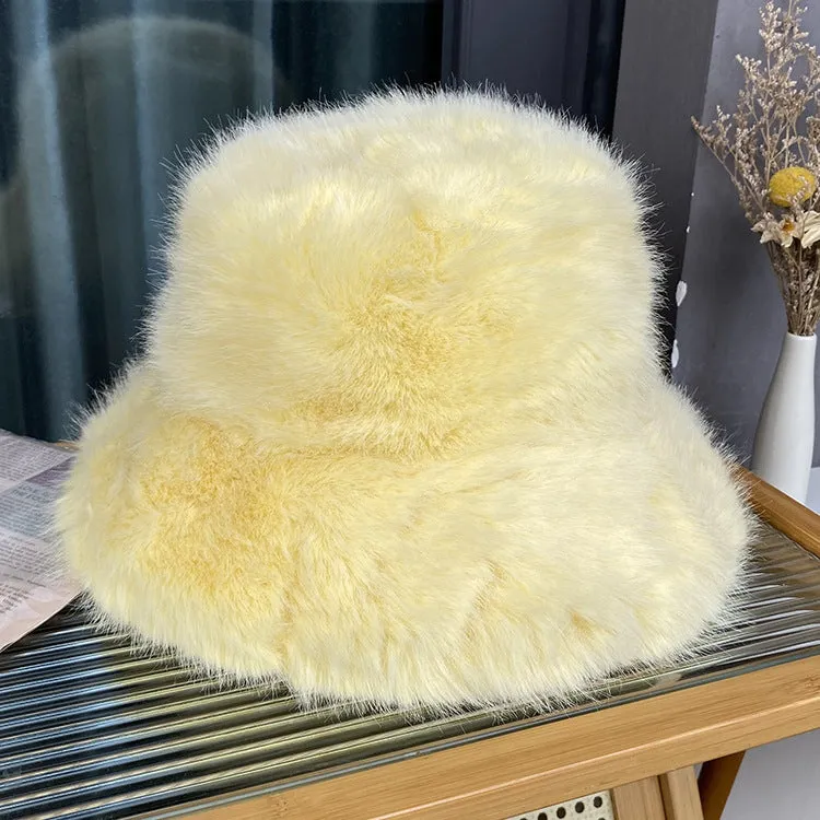 Wild Long Fur Bucket Hats