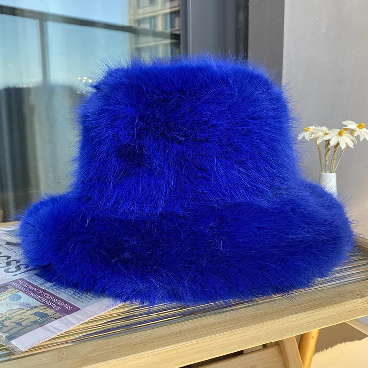 Wild Long Fur Bucket Hats