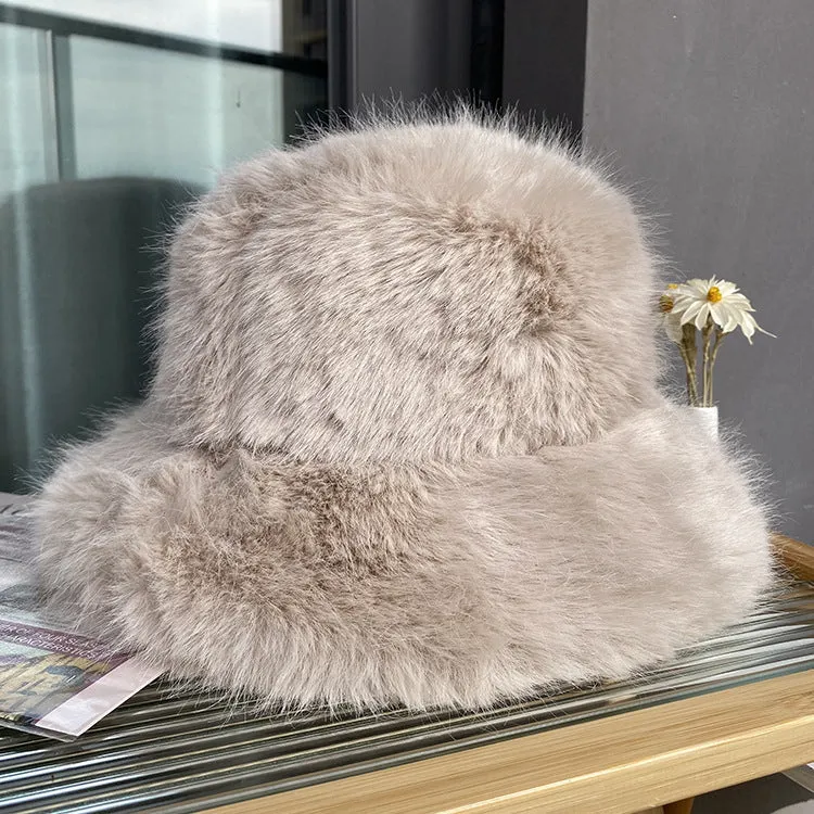 Wild Long Fur Bucket Hats