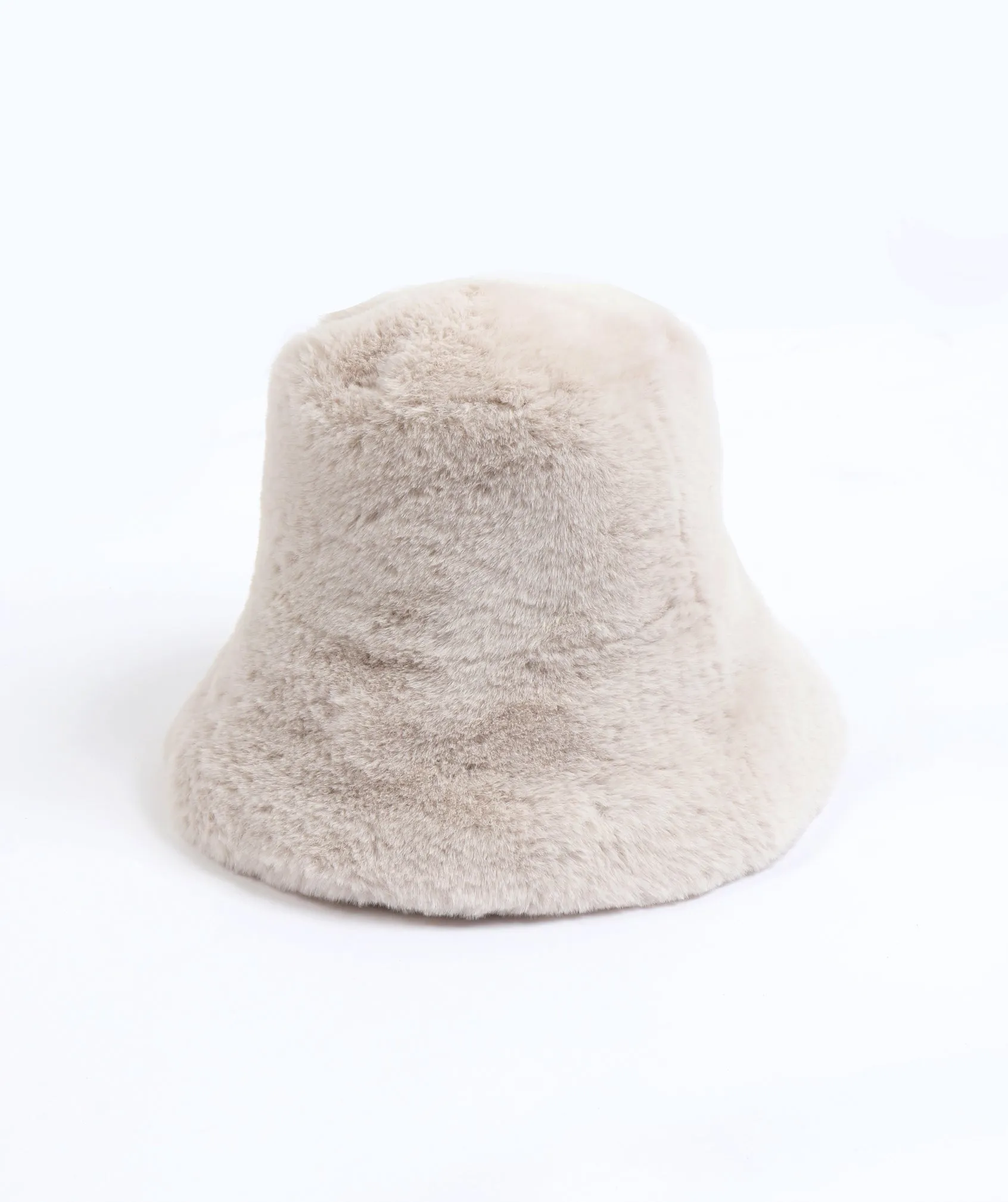 Winter White Eco Faux Fur Bucket Hat