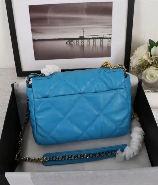 Women Genuine Leather Classic Caviar Bag