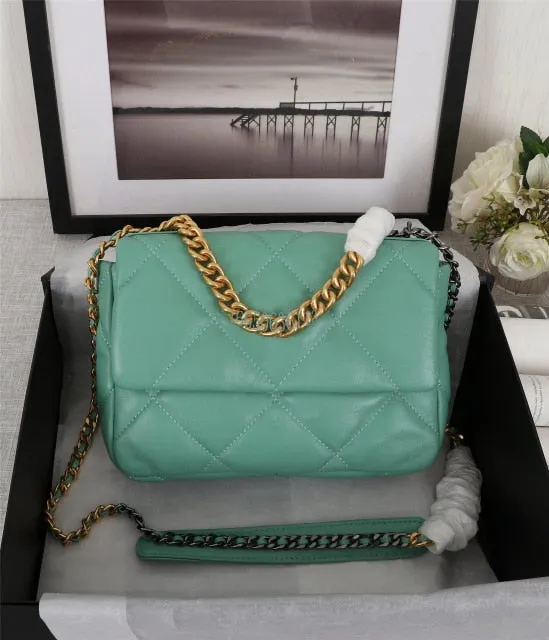 Women Genuine Leather Classic Caviar Bag