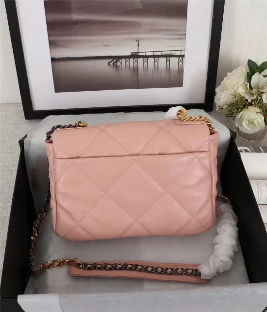 Women Genuine Leather Classic Caviar Bag