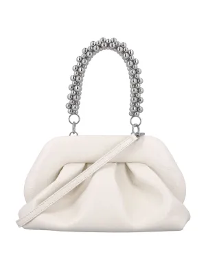 Women's Tia Beaded Handle Clutch in Moon | 24ATMFW24THO101 Color MOON