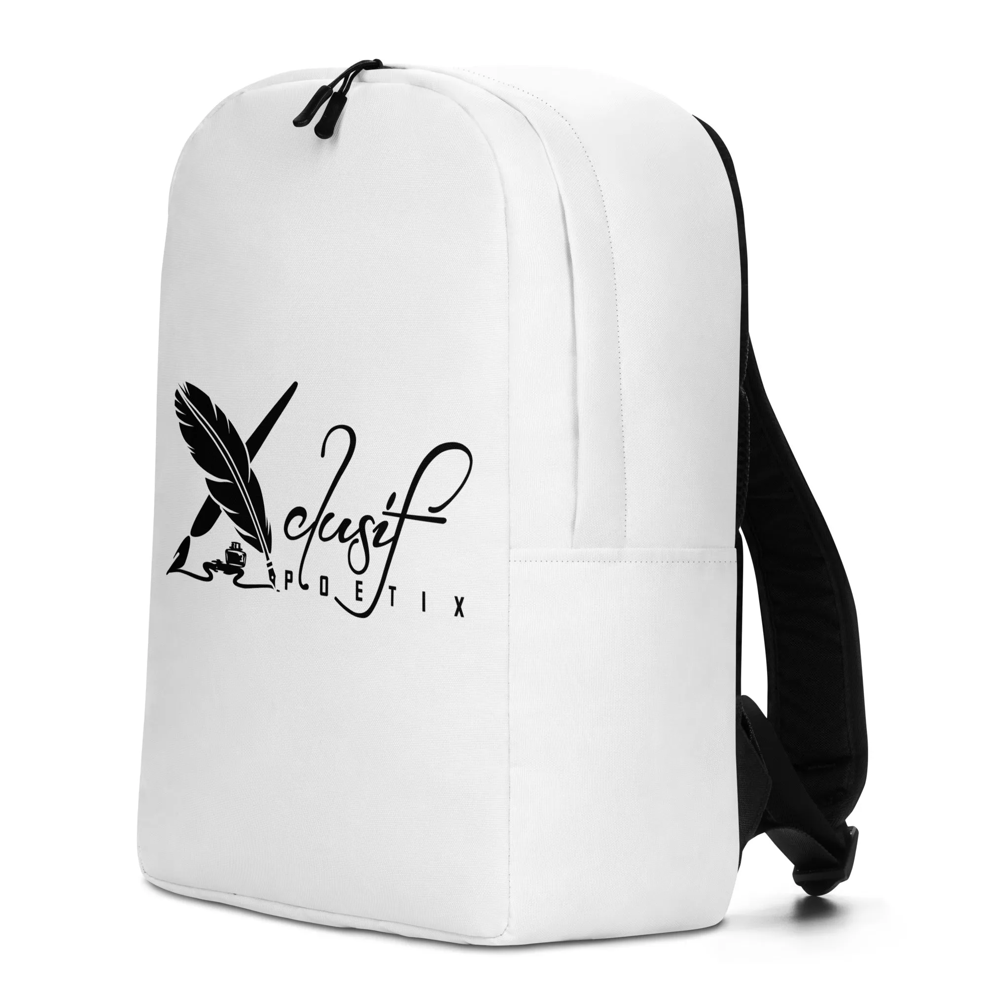 XCLUSIF POETIX WHITE & BLACK Minimalist Backpack