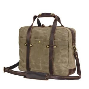 XIEYINSHE 2025 Business men's bag retro shoulder bag 15.6 inch computer handbag waterproof canvas briefcase messenger bag