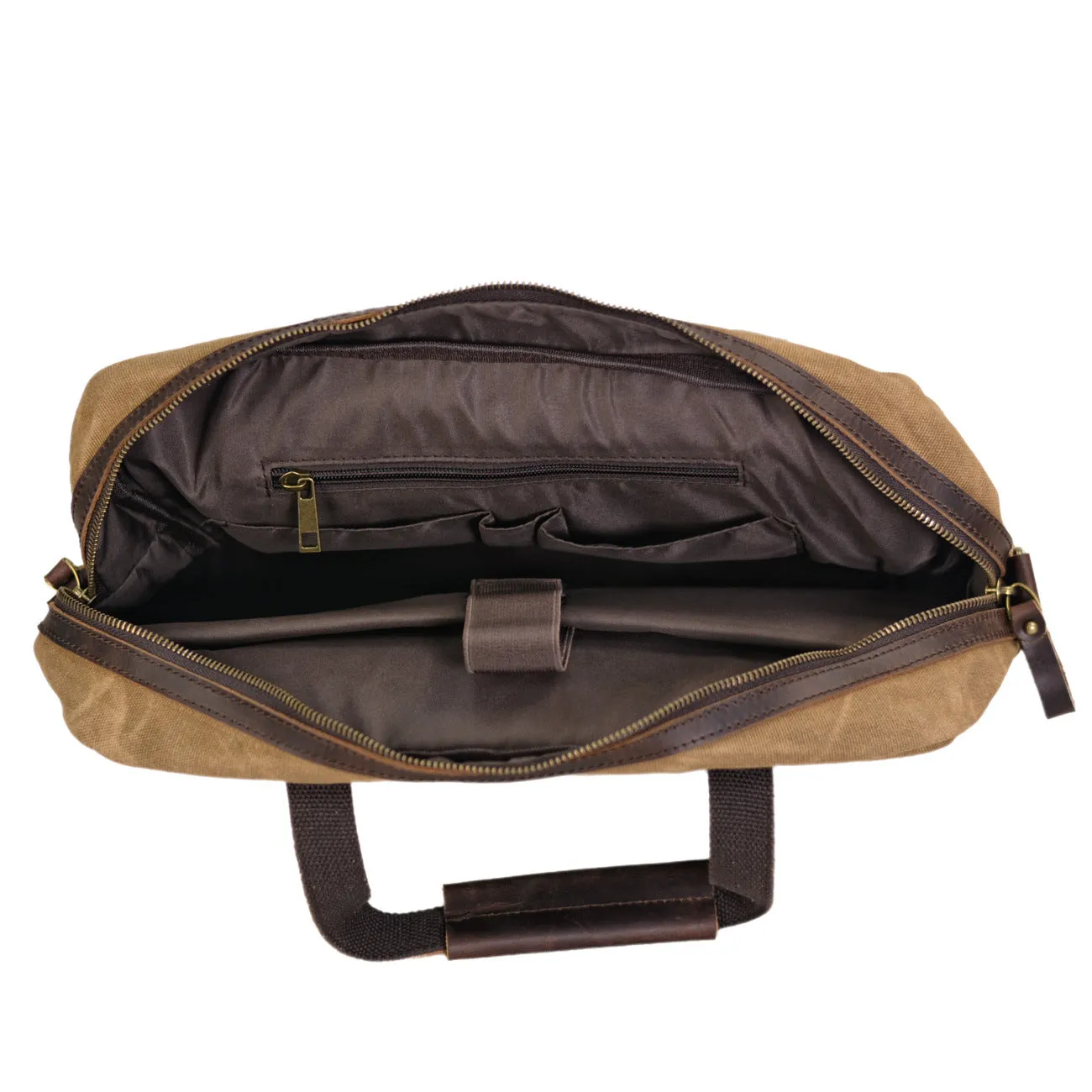 XIEYINSHE 2025 Business men's bag retro shoulder bag 15.6 inch computer handbag waterproof canvas briefcase messenger bag