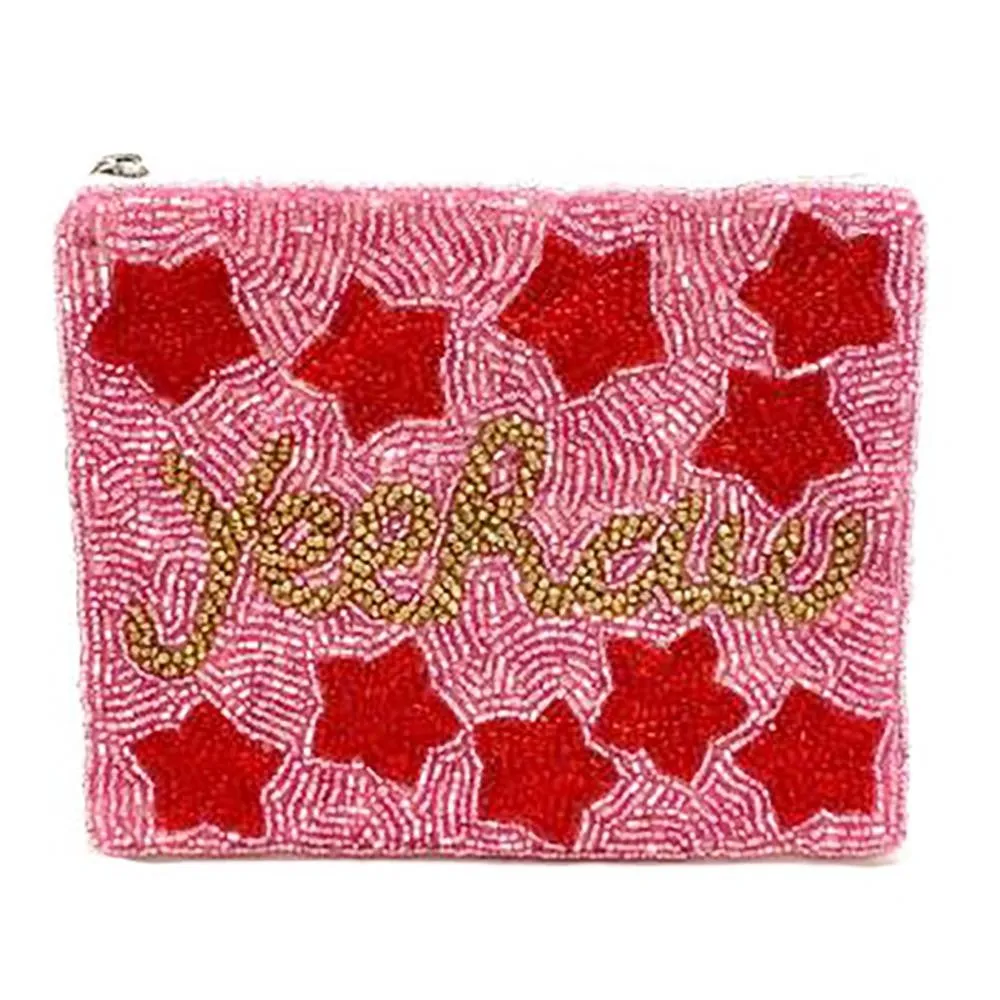 Yeehaw Beaded Pouch