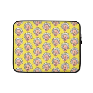 Yellow Einstein Laptop Sleeve