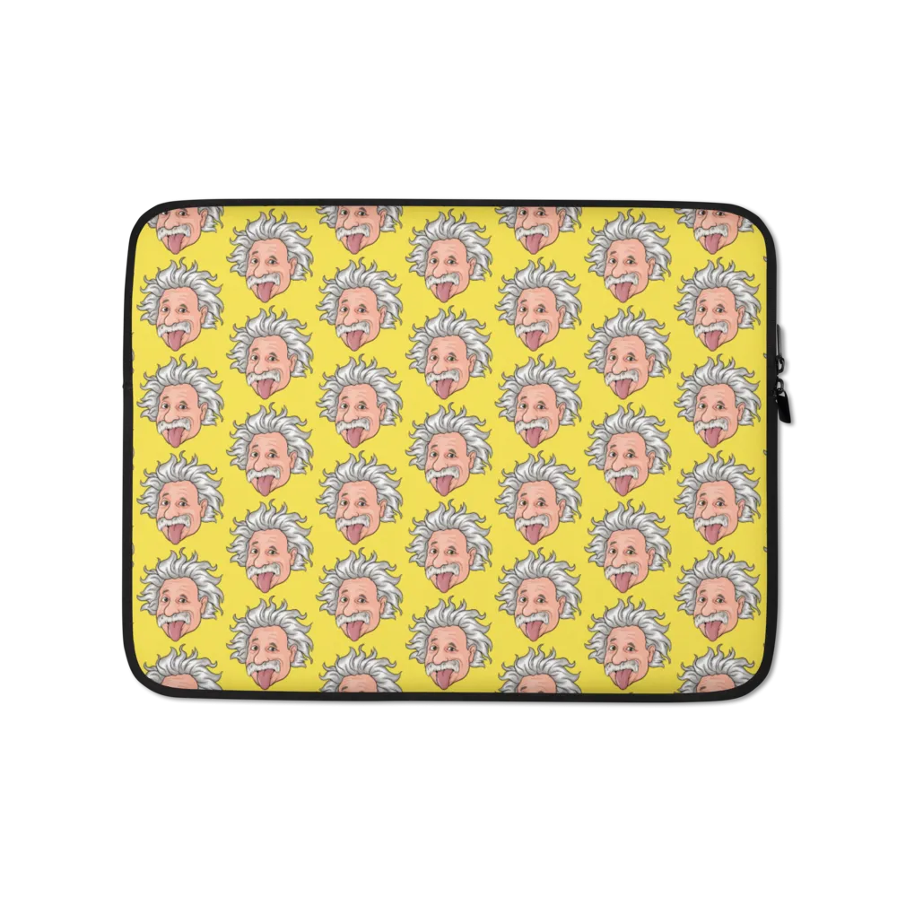 Yellow Einstein Laptop Sleeve