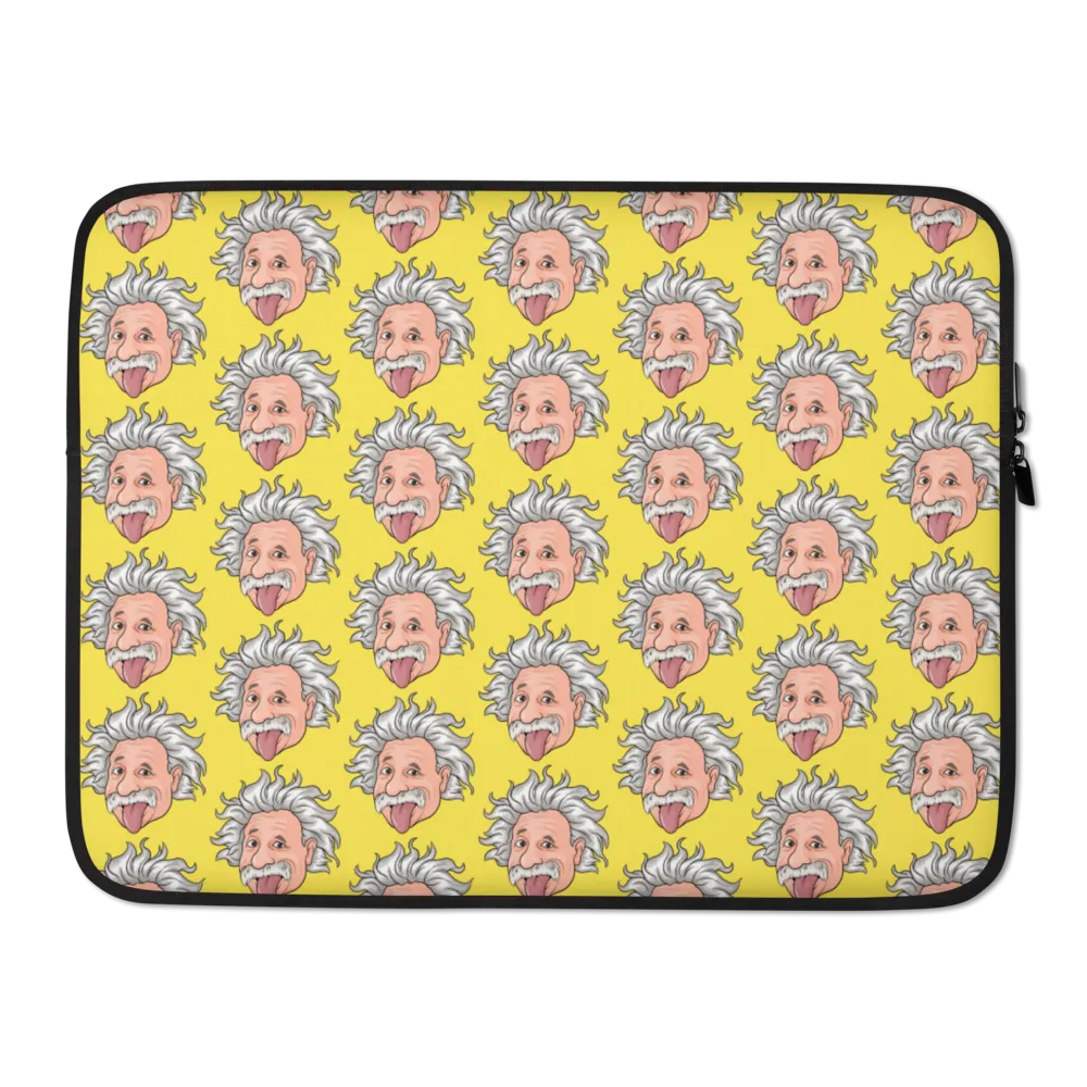 Yellow Einstein Laptop Sleeve