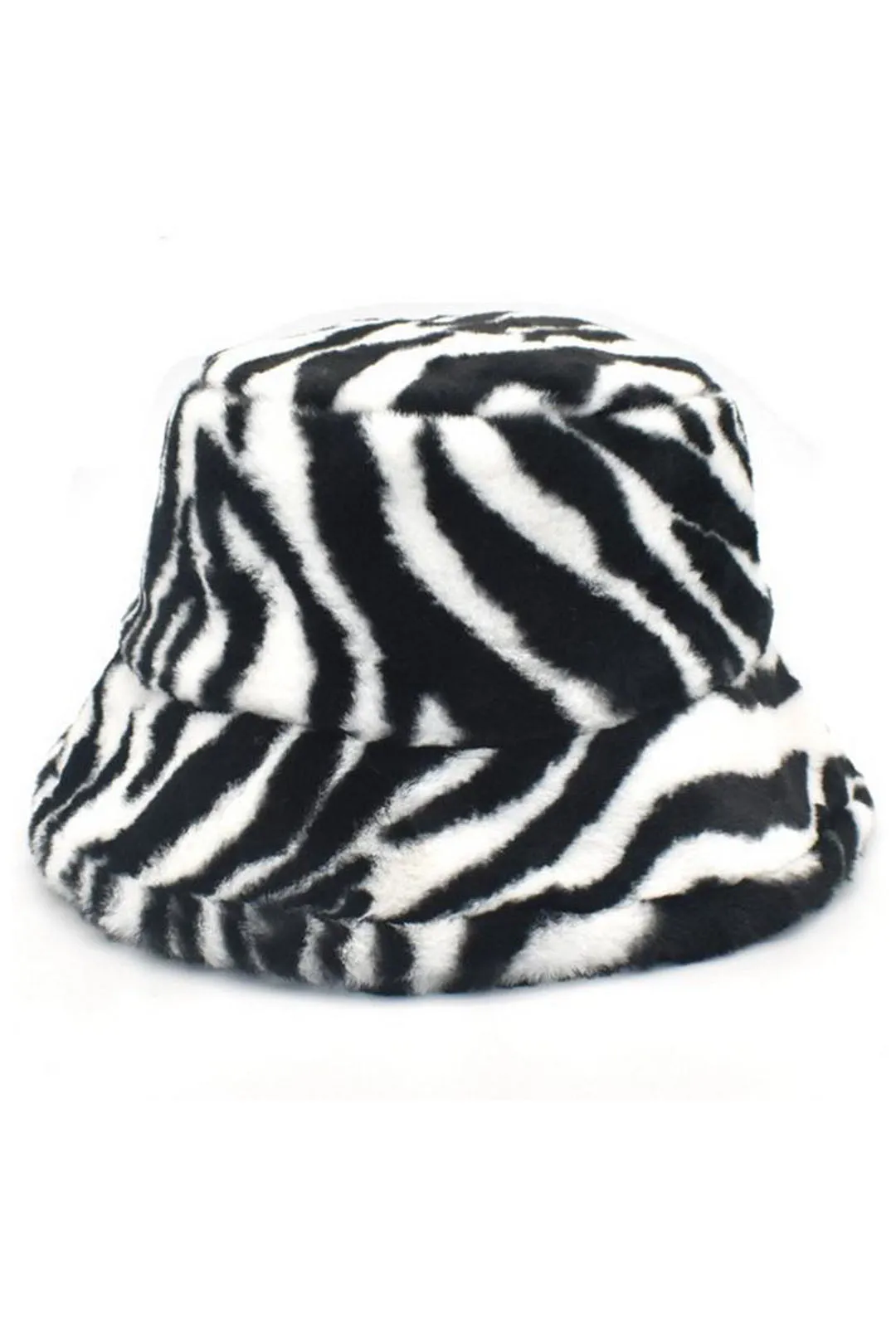 Zebra Fur Bucket Hat