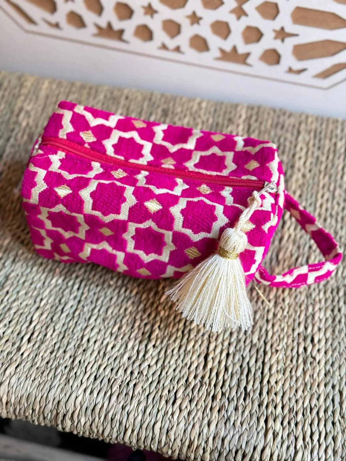 Zellig Clutch in Pink