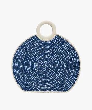 Zenú Large in Raffia and Leather