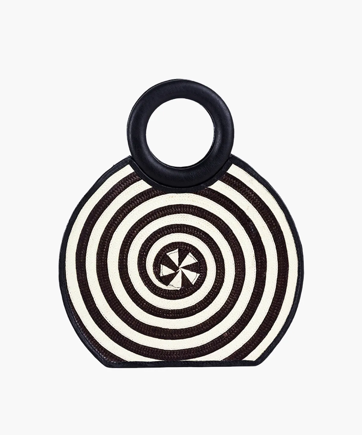 Zenú Medium in Raffia and Leather